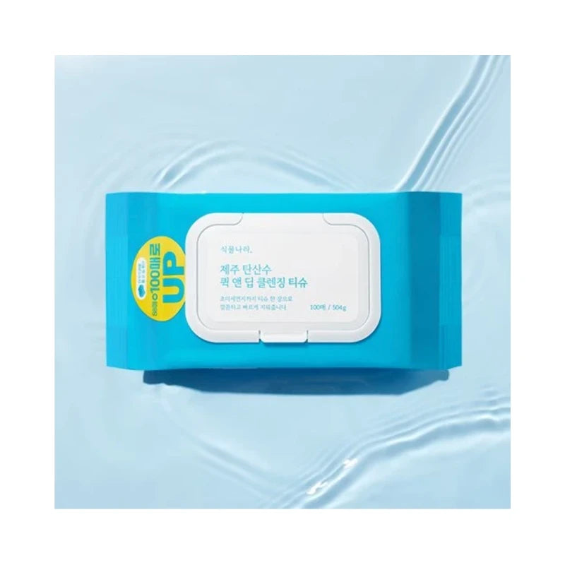 Shingmulnara Jeju Sparkling Water Quick & Deep Cleansing Tissue 100 Sheets - Shingmulnara Jeju Sparkling Wa