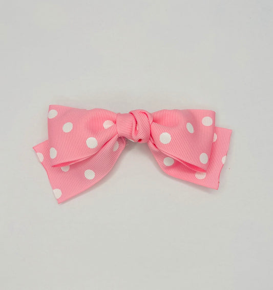 Pink Polka Dot Mini Clips, Cute Hair Pin for girls, Gift for her